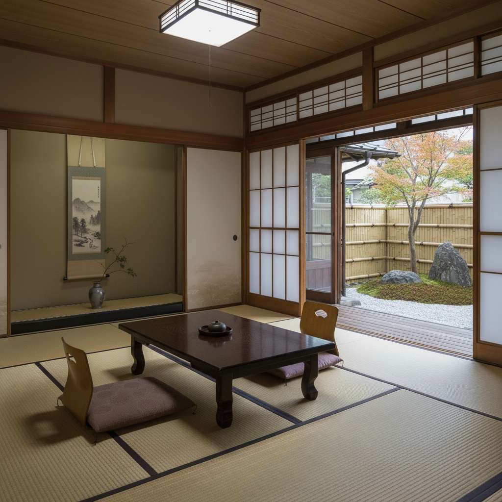 郊外一戸建て和室 - バーチャルステージング加工前