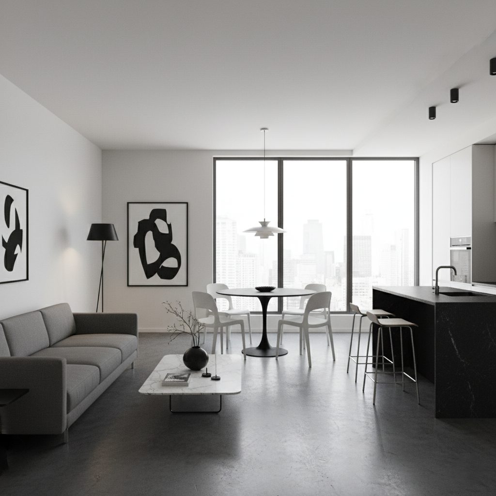 モダンスタイル - 都市型マンション向けインテリア