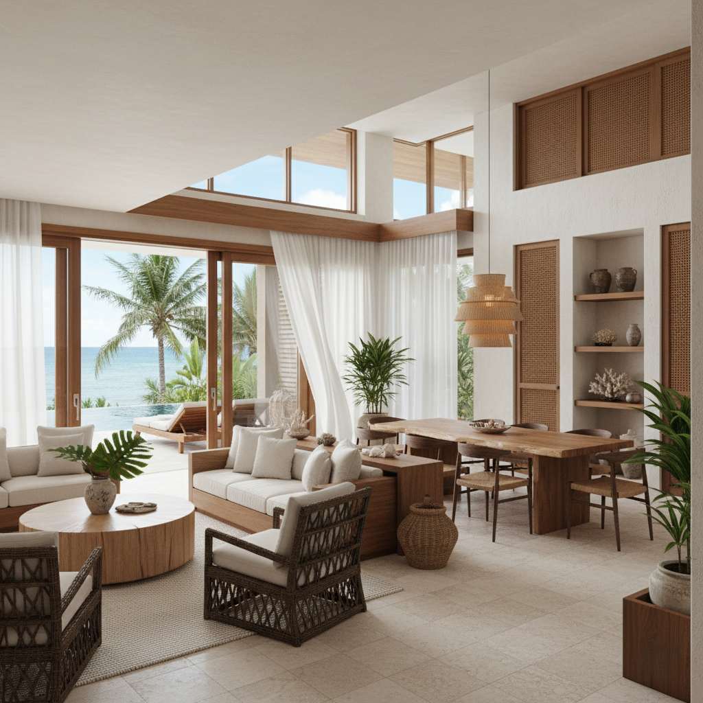 リゾートスタイル - リラックス感のあるインテリア